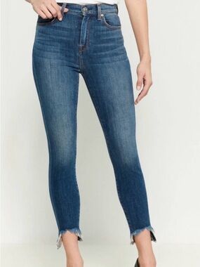 7 FOR ALL MANKIND The Ankle Gwenevere High-Rise Skinny Jeans, size 28